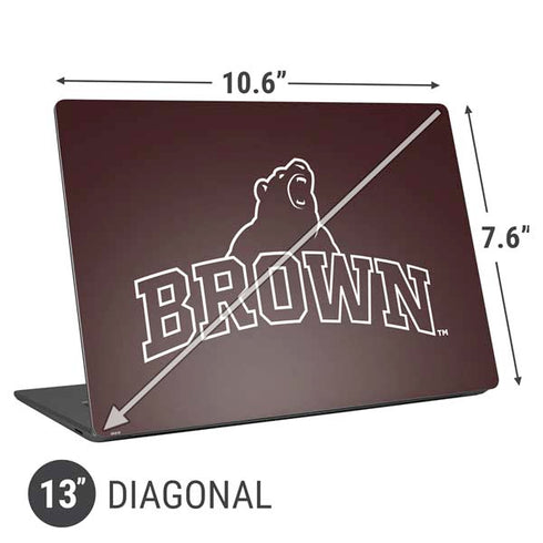 Brown University Outlined Universal Laptop 13in (10.6 x 7.6in) Skin